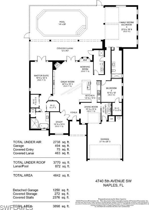 4740 5th Ave SW, Naples, FL 34119 - view of property floor plan