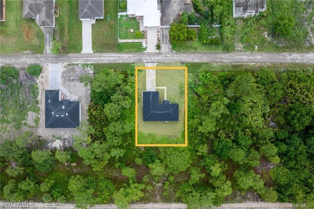311 Long Ave S, Lehigh Acres, FL 33974 - aerial view of property's location featuring property parcel outlined