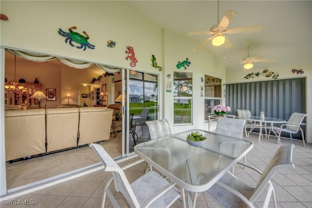 17791 Pineapple Palm Ct, North Fort Myers, FL 33917 - sunroom / solarium with vaulted ceiling