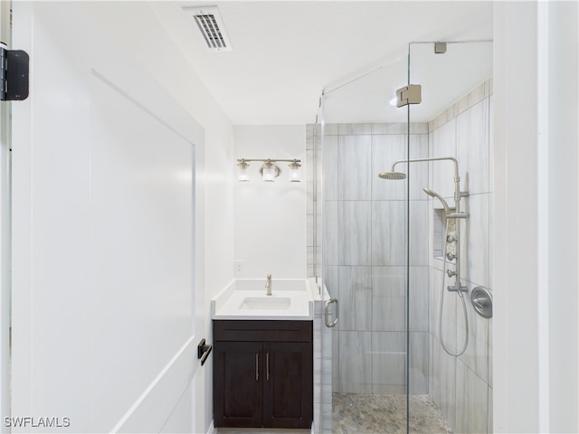490 25th St SW, Naples, FL 34117 - bathroom featuring a stall shower and vanity