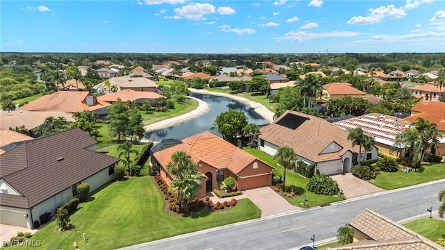 12905 Pastures Way, Fort Myers, FL 33913 - aerial perspective of suburban area featuring a nearby body of water