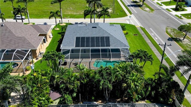 2102 SW 47th St, Cape Coral, FL 33914 - view from above of property featuring a pool