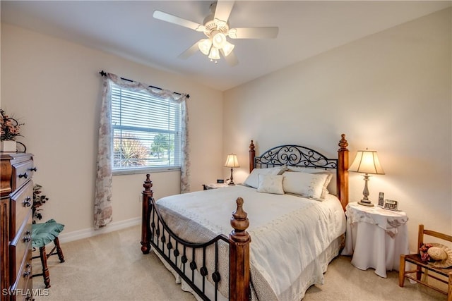 2102 SW 47th St, Cape Coral, FL 33914 - bedroom featuring light carpet and ceiling fan
