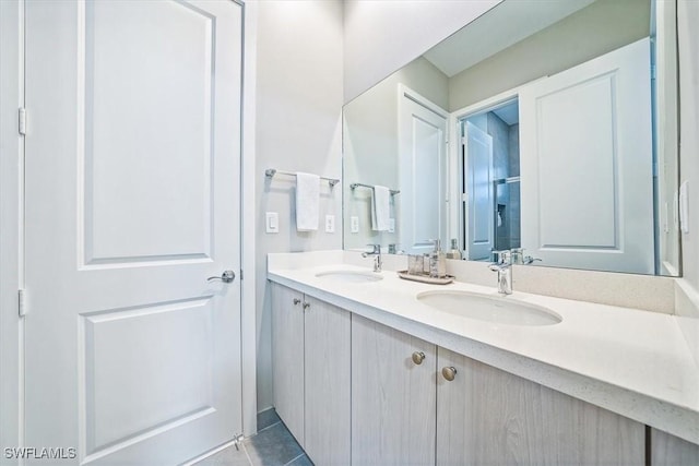 4955 Brigata Way, Ave Maria, FL 34142 - full bath featuring double vanity and tile patterned flooring
