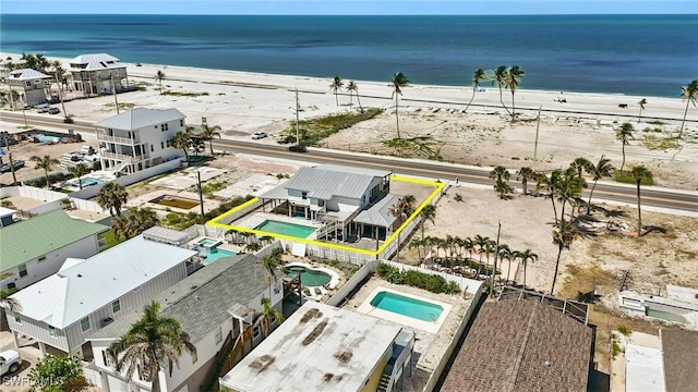 5557 Estero Blvd, Fort Myers Beach, FL 33931 - aerial view of property's location with a pool and property boundaries highlighted