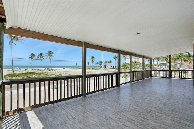 5557 Estero Blvd, Fort Myers Beach, FL 33931 - wooden terrace featuring a water view