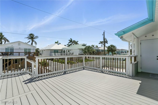 5557 Estero Blvd, Fort Myers Beach, FL 33931 - wooden deck with a residential view