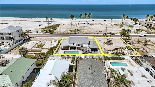 5557 Estero Blvd, Fort Myers Beach, FL 33931 - view of property location with a pool and property parcel outlined