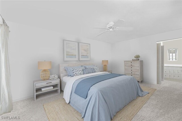3052 Kings Lake Blvd Unit 7554, Naples, FL 34112 - bedroom featuring carpet floors and ceiling fan