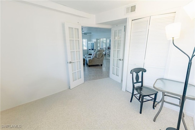 3052 Kings Lake Blvd Unit 7554, Naples, FL 34112 - office space with french doors and light colored carpet