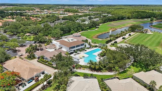 12006 Cypress Links Dr, Fort Myers, FL 33913 - aerial view of residential area with a large body of water and a golf club