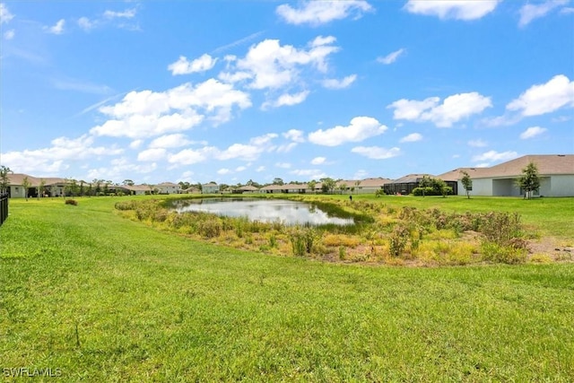 8959 Cascade Price Cir, North Fort Myers, FL 33917 - view of grassy yard featuring a water view and a residential view
