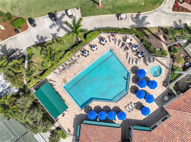 9190 Southmont Cv Unit 306, Fort Myers, FL 33908 - drone / aerial view of a pool area
