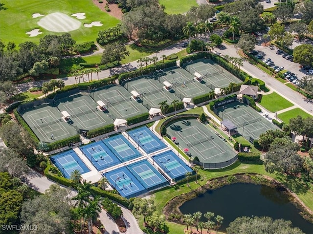 29120 Brendisi Way Unit 102, Naples, FL 34110 - aerial view of a large body of water and a golf club