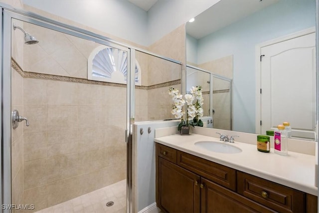29120 Brendisi Way Unit 102, Naples, FL 34110 - bathroom with a shower stall and vanity