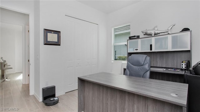 15898 Sugar Hill Dr, Punta Gorda, FL 33982 - home office with light wood-type flooring and baseboards