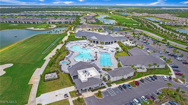 15898 Sugar Hill Dr, Punta Gorda, FL 33982 - aerial overview of property's location with a large body of water
