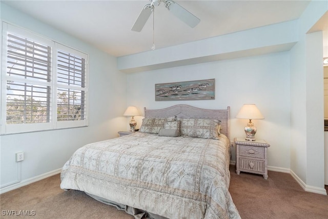 22724 Island Pines Way Unit 101, Fort Myers Beach, FL 33931 - bedroom featuring carpet and ceiling fan