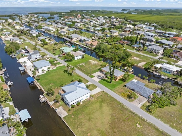 24398 Treasure Island Blvd, Punta Gorda, FL 33955 - view of property location with a large body of water and nearby suburban area