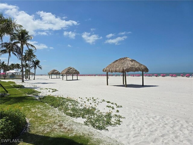 140 Estero Blvd Unit 2206, Fort Myers Beach, FL 33931 - view of property's community with a gazebo and a water view