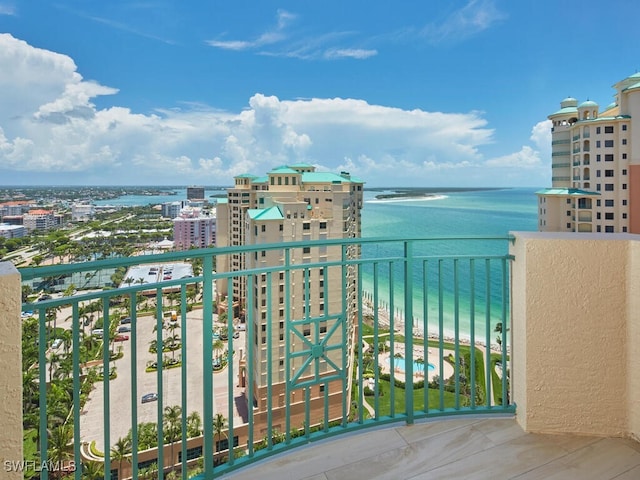 960 Cape Marco Dr Unit 1901, Marco Island, FL 34145 - balcony with a water view and a city view