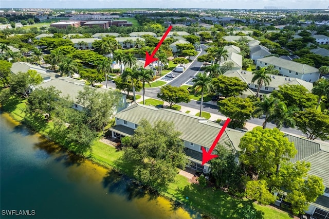 10058 Pacific Pines Ave, Fort Myers, FL 33966 - aerial view of residential area with a large body of water