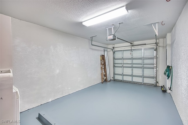 10058 Pacific Pines Ave, Fort Myers, FL 33966 - garage featuring a garage door opener and a textured wall