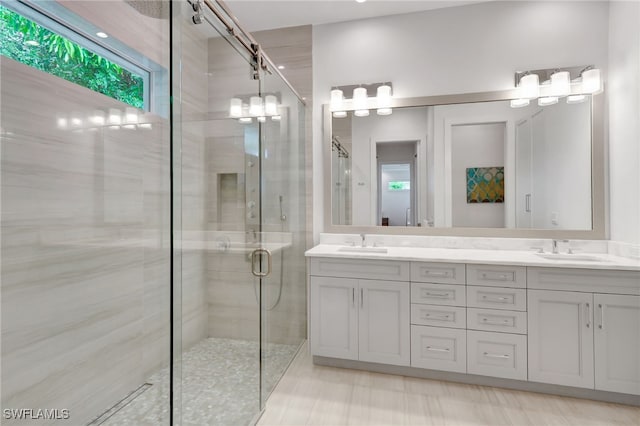 2120 Curtis St, Naples, FL 34112 - full bath featuring a stall shower and double vanity