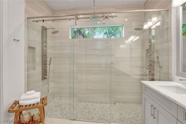 2120 Curtis St, Naples, FL 34112 - bathroom with a shower stall and vanity
