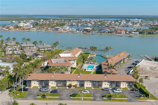 850 Palm St Unit C11, Marco Island, FL 34145 - aerial view of property and surrounding area featuring a large body of water and nearby suburban area