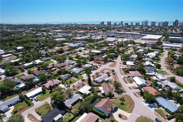 1141 S Alhambra Cir, Naples, FL 34103 - aerial overview of property's location featuring skyline