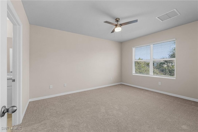 616 Posadas Cir, Punta Gorda, FL 33983 - spare room featuring a ceiling fan and carpet