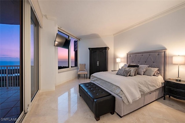 7117 Pelican Bay Blvd Unit 1903, Naples, FL 34108 - bedroom featuring ornamental molding