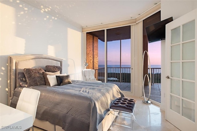 7117 Pelican Bay Blvd Unit 1903, Naples, FL 34108 - bedroom featuring access to exterior and a wall of windows