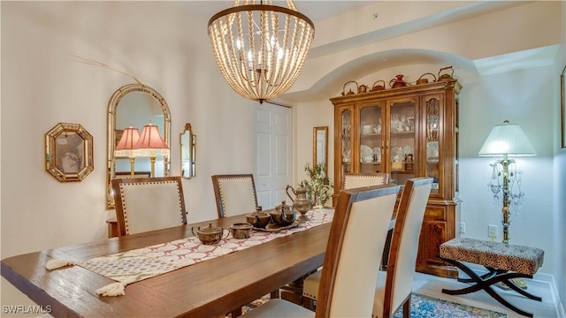 1133 Van Loon Commons Cir Unit 202, Cape Coral, FL 33909 - dining space with a chandelier
