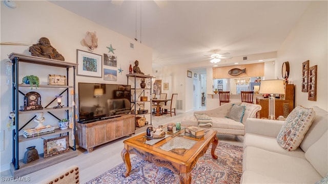 1133 Van Loon Commons Cir Unit 202, Cape Coral, FL 33909 - living area featuring ceiling fan