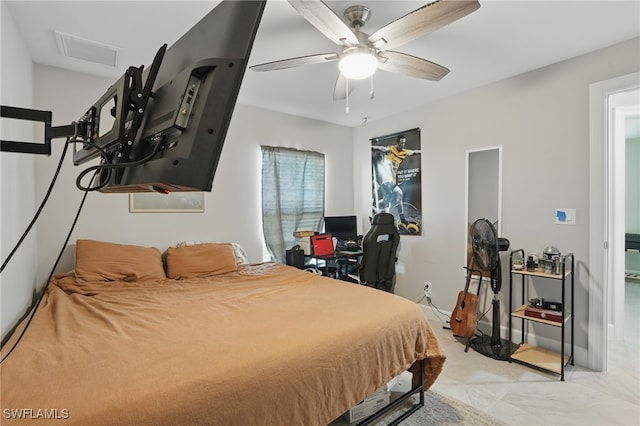 1028 NW 33rd Ave, Cape Coral, FL 33993 - bedroom with a ceiling fan