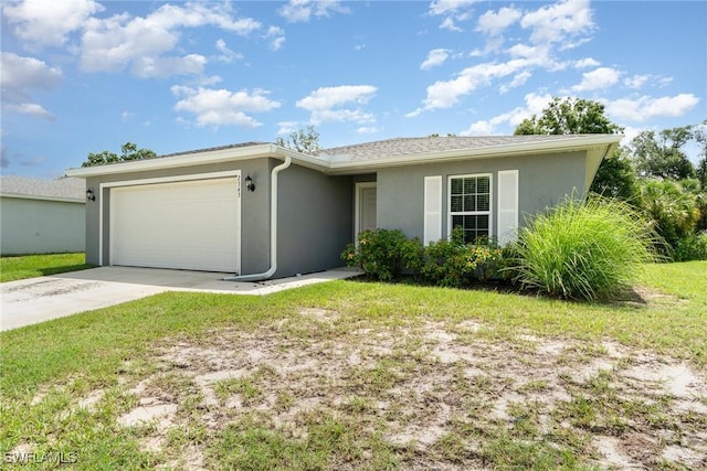 2343 Briarwood St, Punta Gorda, FL 33980 - ranch-style house with an attached garage, concrete driveway, and stucco siding