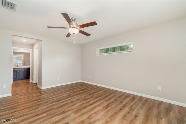 2343 Briarwood St, Punta Gorda, FL 33980 - unfurnished room featuring a ceiling fan, light wood-style floors, and recessed lighting