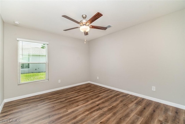 2343 Briarwood St, Punta Gorda, FL 33980 - empty room featuring wood finished floors and a ceiling fan