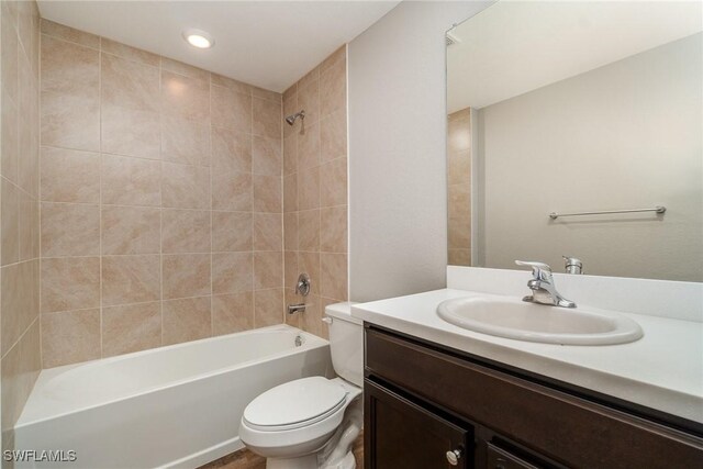 2343 Briarwood St, Punta Gorda, FL 33980 - full bathroom featuring washtub / shower combination and vanity