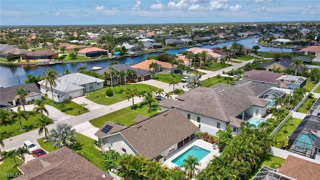2127 SW 49th Ter, Cape Coral, FL 33914 - aerial view of residential area with a large body of water