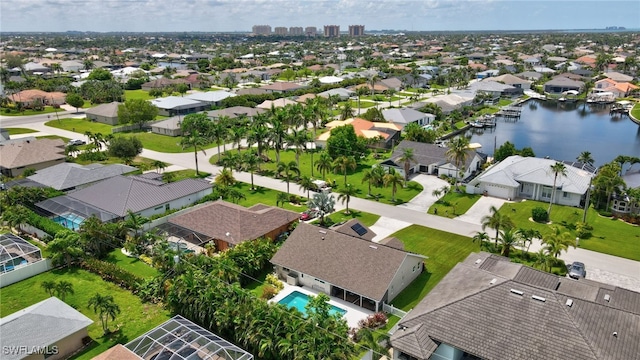 2127 SW 49th Ter, Cape Coral, FL 33914 - aerial perspective of suburban area with a large body of water