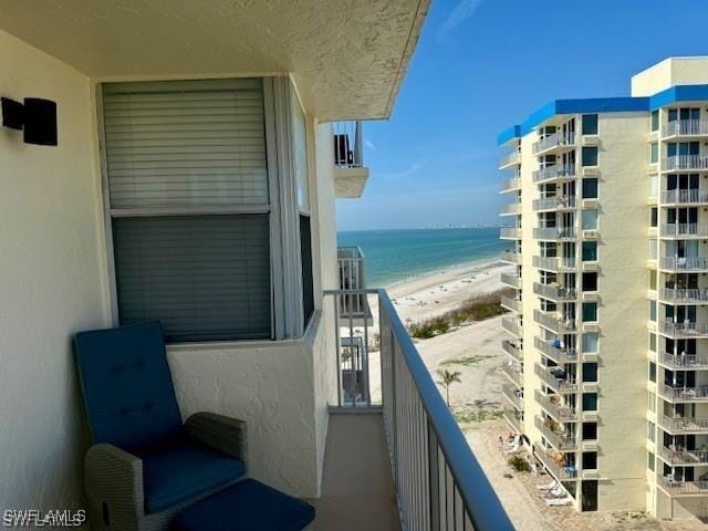 7360 Estero Blvd Unit 901, Fort Myers Beach, FL 33931 - balcony featuring view of water and beach