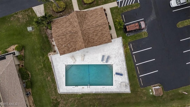 13405 Fox Chapel Ct, Fort Myers, FL 33919 - aerial view of a pool area