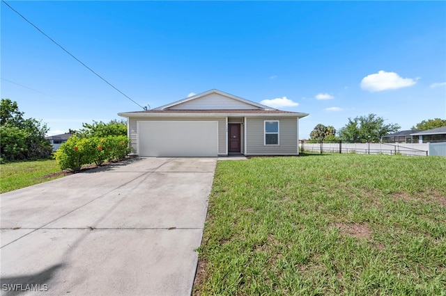 1100 NW 20th St, Cape Coral, FL 33993 - ranch-style home with driveway and an attached garage