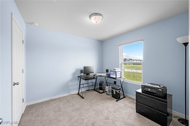 1100 NW 20th St, Cape Coral, FL 33993 - carpeted home office featuring baseboards