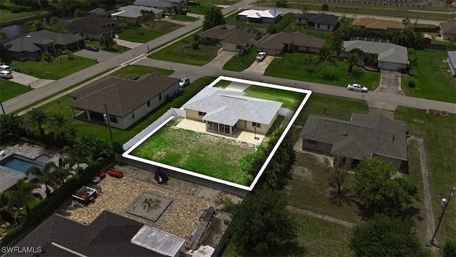 605 SW 18th Ter, Cape Coral, FL 33991 - aerial view of residential area featuring property boundaries highlighted