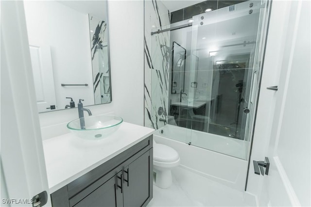 615 Greenbriar Blvd, Lehigh Acres, FL 33972 - bathroom featuring vanity and enclosed tub / shower combo
