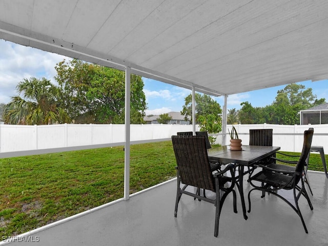 515 SW 9th Ct, Cape Coral, FL 33991 - sunroom / solarium with outdoor dining area and healthy amount of natural light